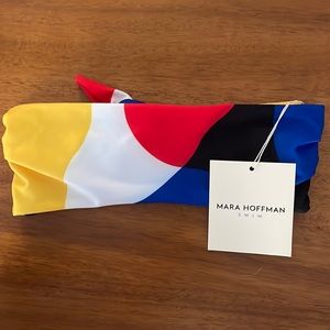 NWT Mara Hoffman Abigail multicolored bikini top